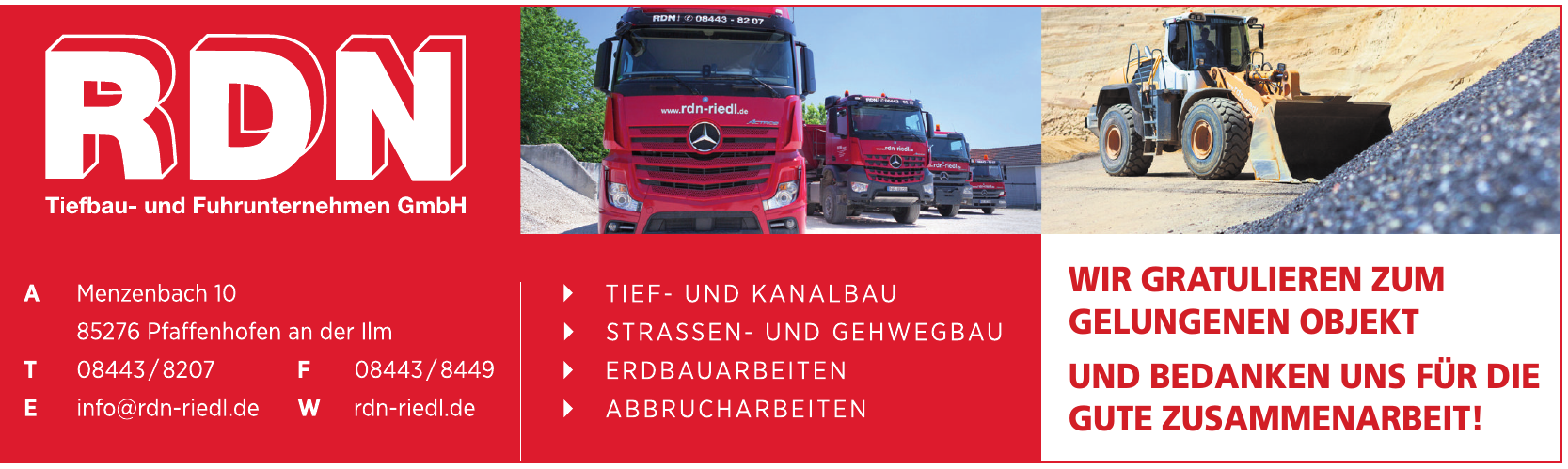RDN Tiefbau- und Fuhrunternehmen GmbH RDN Tiefbau- und Fuhrunternehmen GmbH