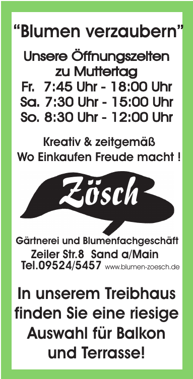 Gärtnerei und Blumengeschäft Zösch Gärtnerei und Blumengeschäft Zösch