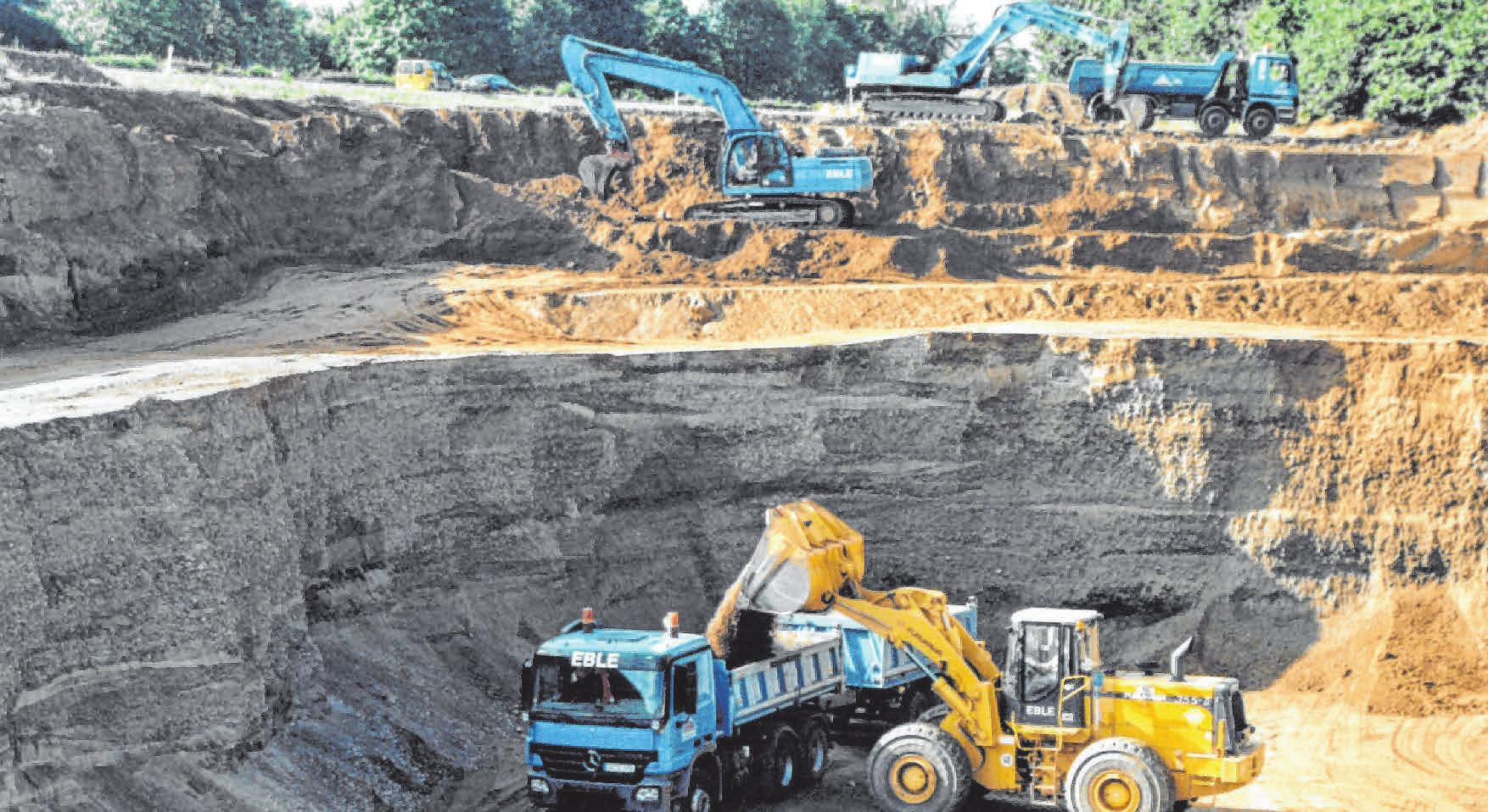 Das Hauptaugenmerk der Firma Eble liegt auf ihrem Kieswerk. FOTO: PRIVAT Das Hauptaugenmerk der Firma Eble liegt auf ihrem Kieswerk. FOTO: PRIVAT