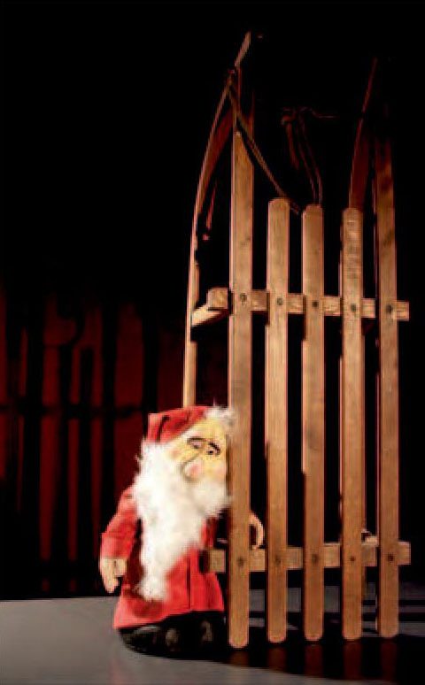 Kleiner Weihnachtsmann: Figurentheater in der Region. Foto: Chausseetheater/frei Kleiner Weihnachtsmann: Figurentheater in der Region. Foto: Chausseetheater/frei