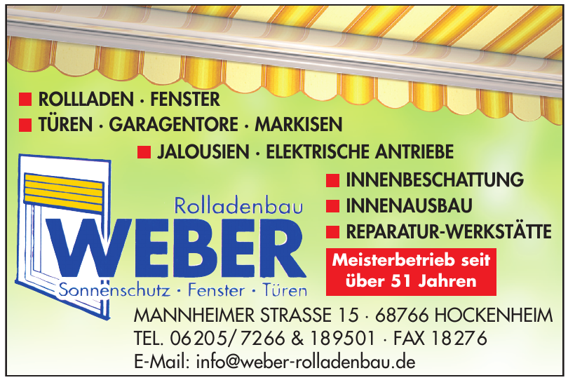 Roladenbau Weber Roladenbau Weber