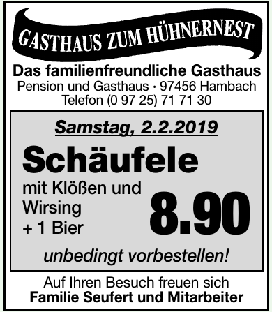 Gasthaus Zum Hühnernest Gasthaus Zum Hühnernest