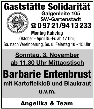 Gaststätte Solidarität Gaststätte Solidarität