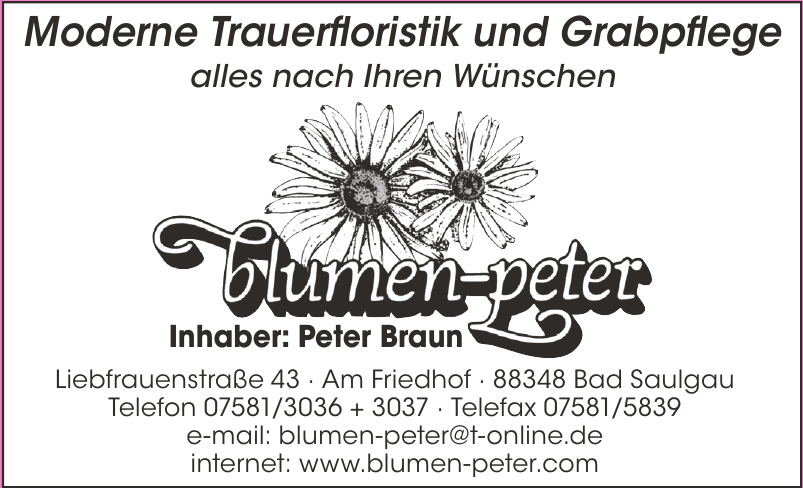 Blumen Peter Blumen Peter