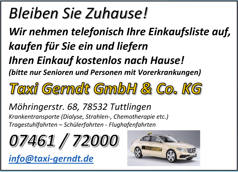Taxi Gerndt GmbH & Co. KG Taxi Gerndt GmbH & Co. KG