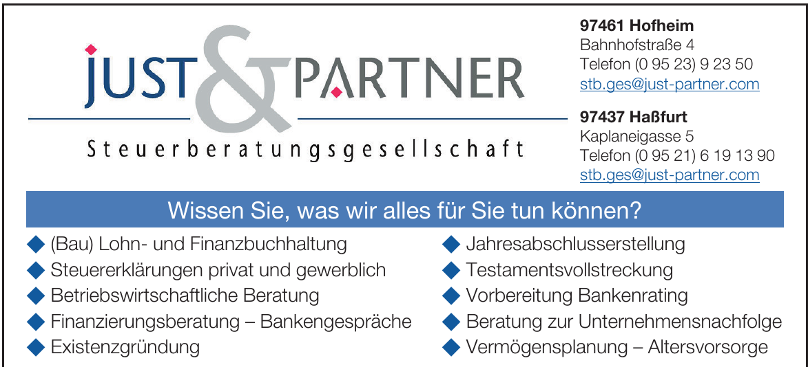 Just & Partner Steuerberatungsgesellschaft Just & Partner Steuerberatungsgesellschaft