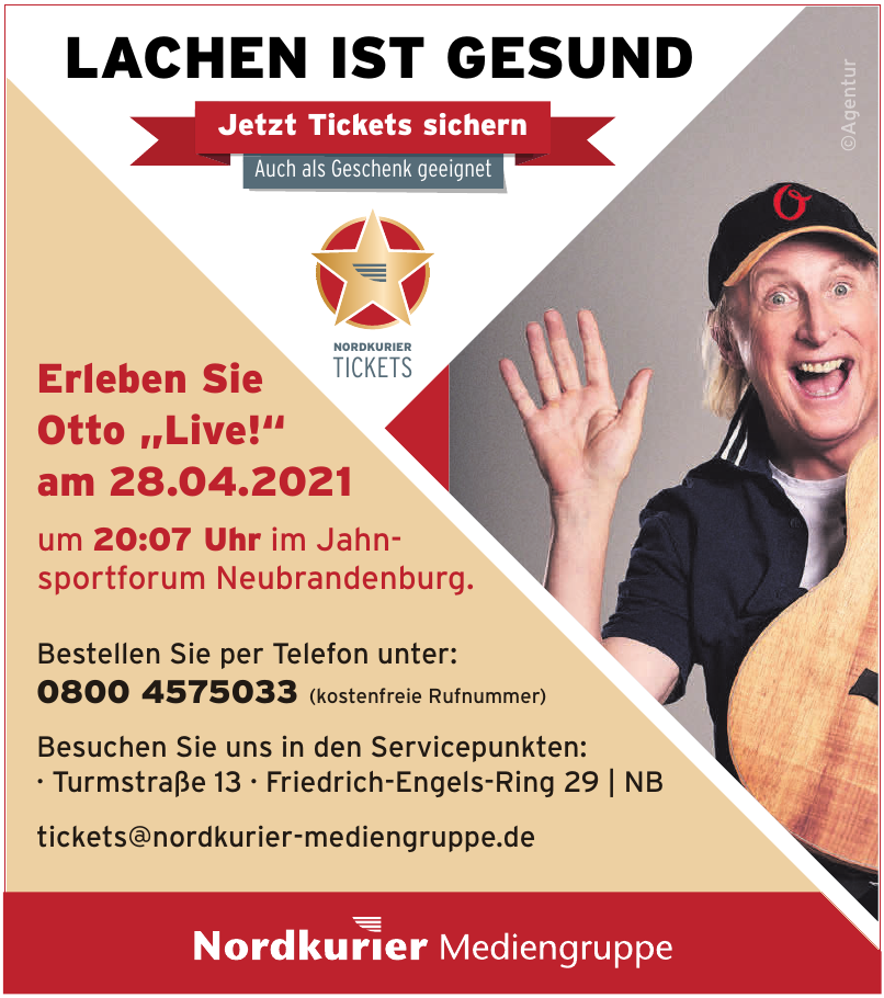 Tickets Nordkurier Mediengruppe Tickets Nordkurier Mediengruppe