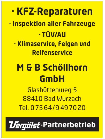 M & B Schöllhorn GmbH M & B Schöllhorn GmbH