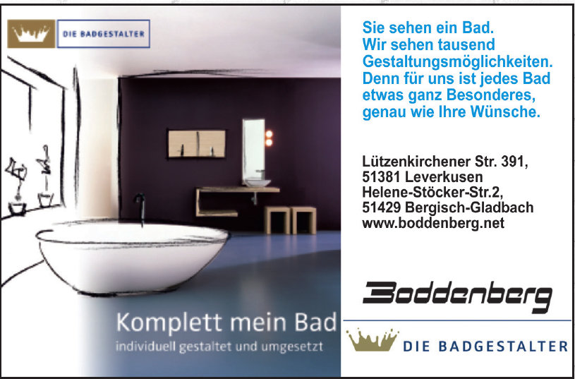 Boddenberg – Bad-Design und Heizungstechnik Boddenberg – Bad-Design und Heizungstechnik