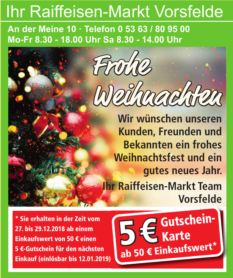Raiffeisen-Markt Vorsfelde Raiffeisen-Markt Vorsfelde