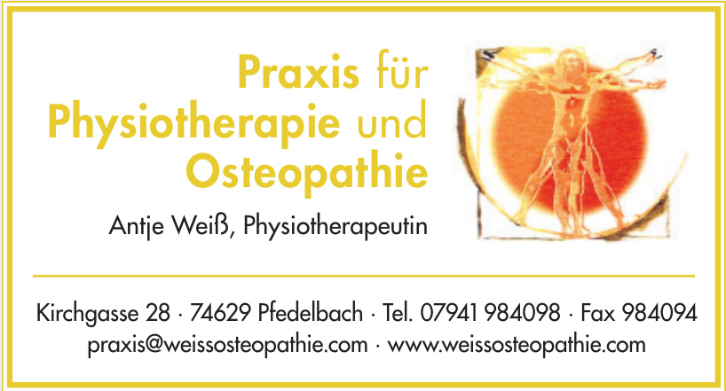 Antje Weiß, Physiotherapeutin Antje Weiß, Physiotherapeutin