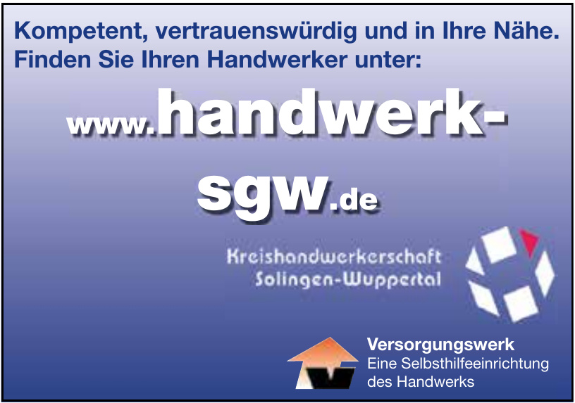 Kreishandwerkerschaft Solingen-Wuppertal Kreishandwerkerschaft Solingen-Wuppertal