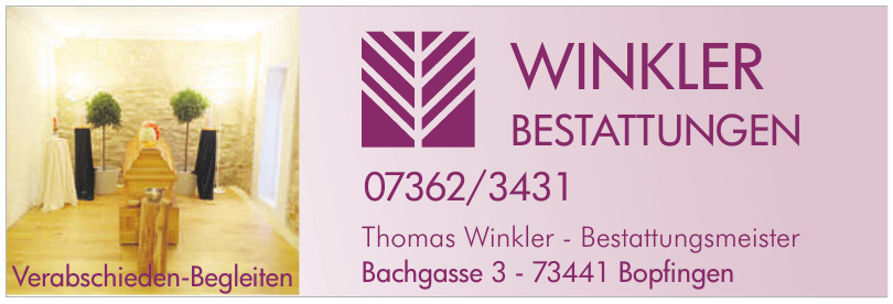 Winkler Bestattungen Winkler Bestattungen
