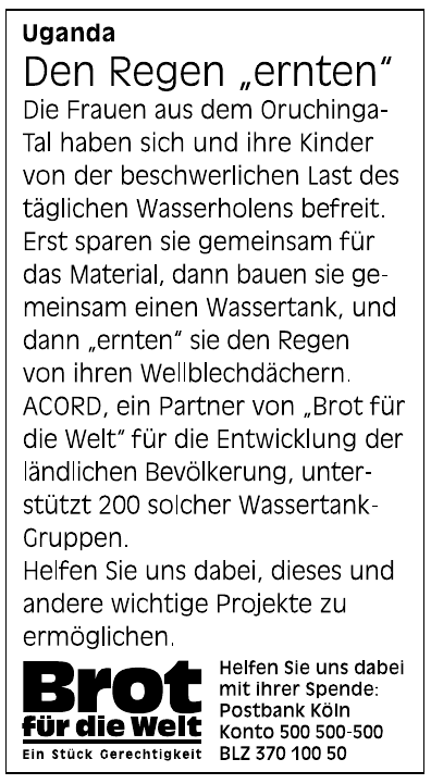 Brot für die Welt Brot für die Welt