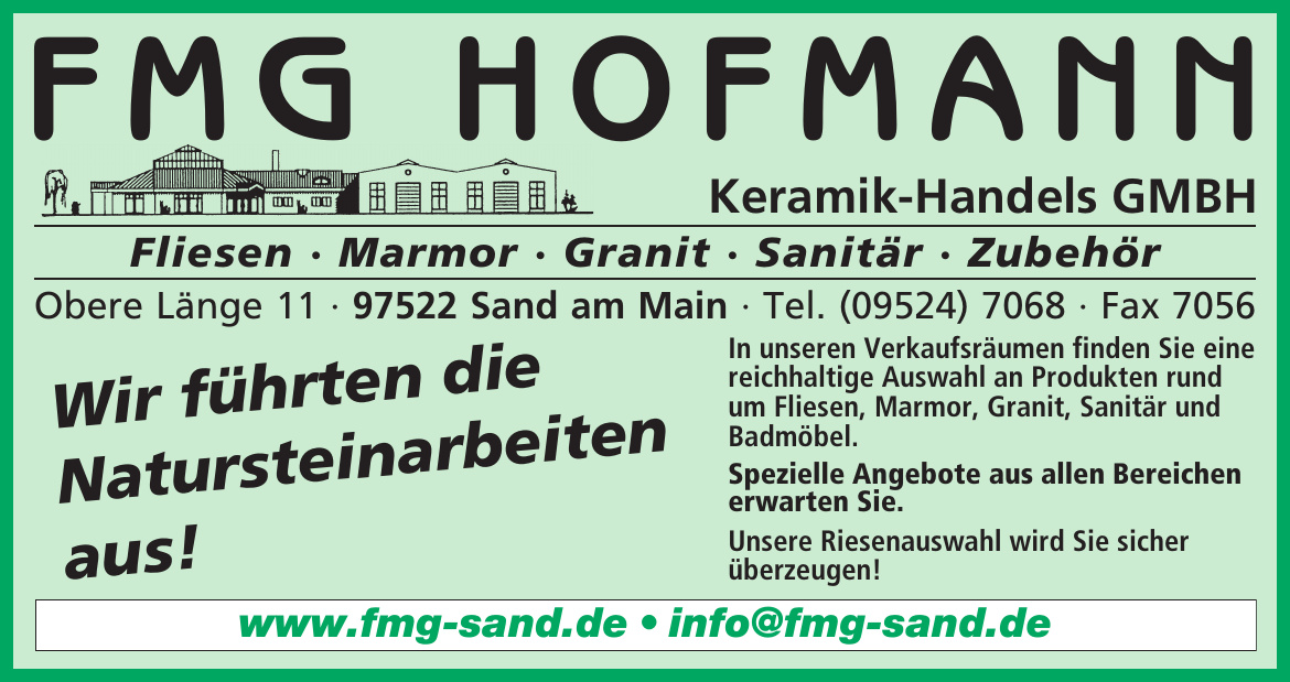 FMG Hofmann Keramik-Handels GmbH FMG Hofmann Keramik-Handels GmbH