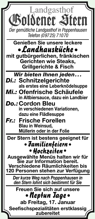 Landgasthof Goldener Stern Landgasthof Goldener Stern