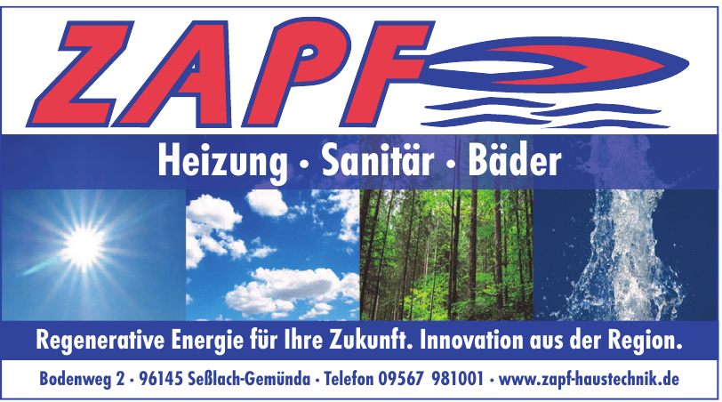 Zapf Heizung · Sanitär · Bäder Zapf Heizung · Sanitär · Bäder