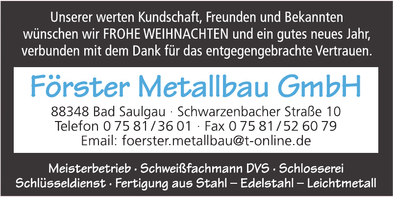 Förster Metallbau GmbH