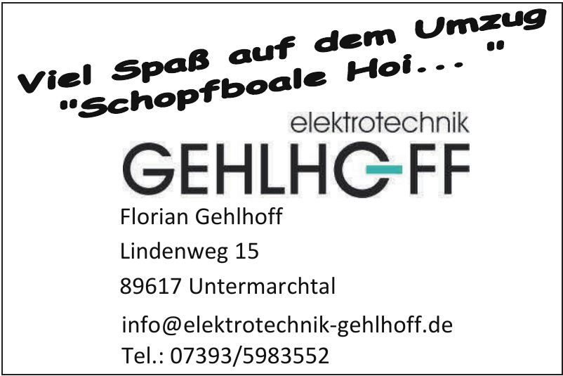 Florian Gehlhoff Elektrotechnik Florian Gehlhoff Elektrotechnik