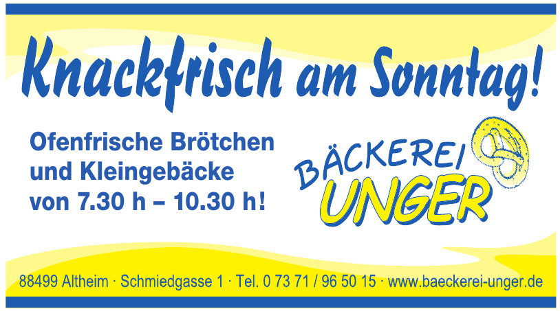 Bäckerei Unger Bäckerei Unger