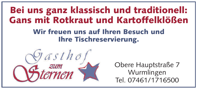 Gasthof zum Sternen Gasthof zum Sternen