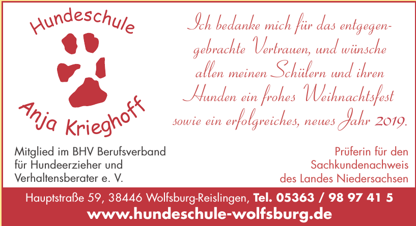 Hundeschule Anja Krieghoff Hundeschule Anja Krieghoff