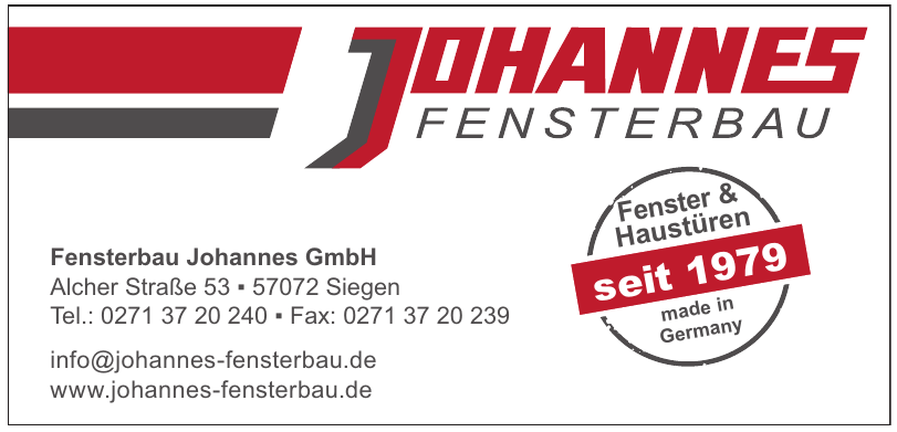Johannes Fensterbau Johannes Fensterbau