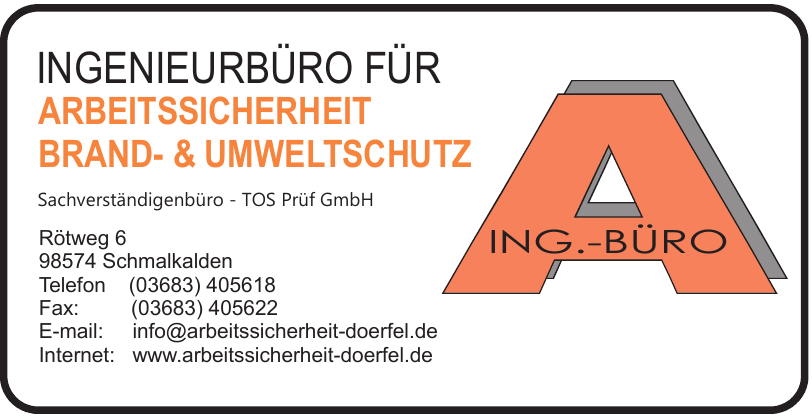 Sachverständigenbüro - TOS Prüf GmbH Sachverständigenbüro - TOS Prüf GmbH