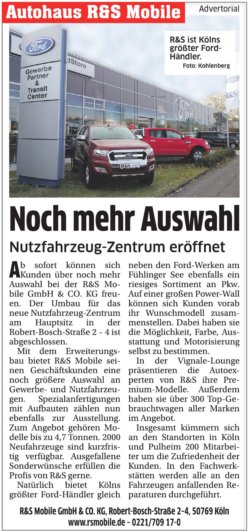 R&S Mobile GmbH & Co. KG R&S Mobile GmbH & Co. KG