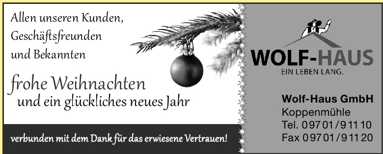 Wolf-Haus GmbH Wolf-Haus GmbH