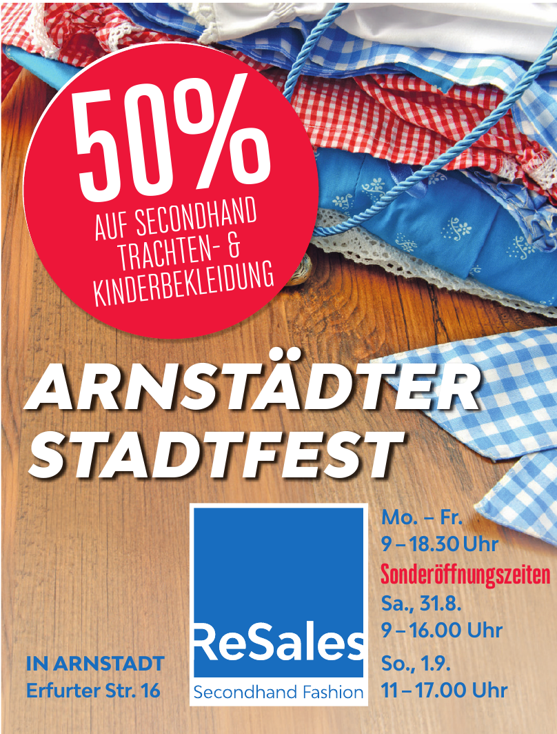 Arnstädter Stadtfest Arnstädter Stadtfest