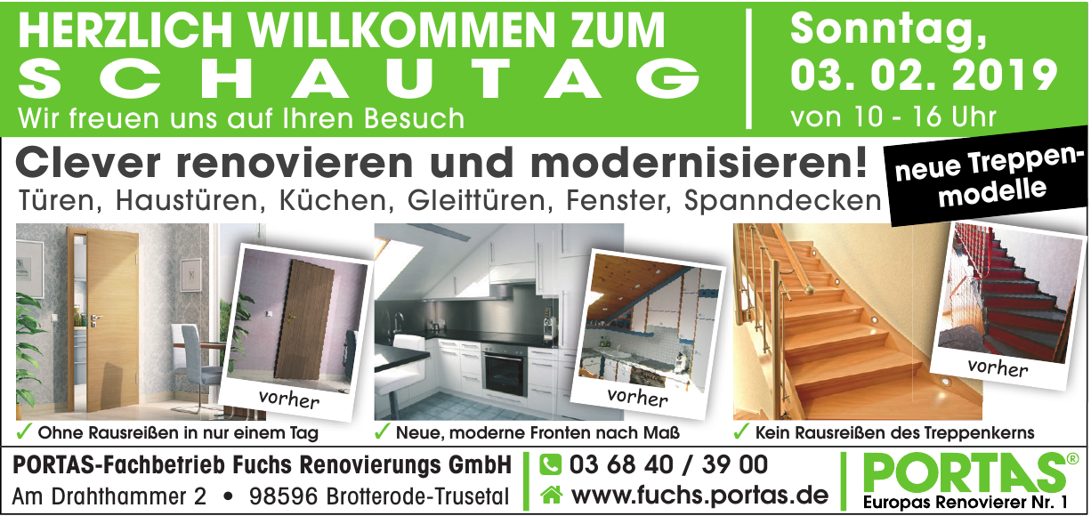 PORTAS-Fachbetrieb Fuchs Renovierungs GmbH PORTAS-Fachbetrieb Fuchs Renovierungs GmbH