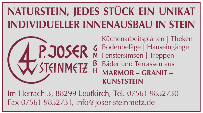 P. Joser Steinmetz GmbH P. Joser Steinmetz GmbH