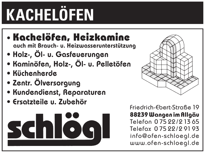 Kachelöfen und Heizkamine Schlögl Kachelöfen und Heizkamine Schlögl