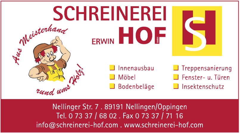 Schreinerei Erwin Hof Schreinerei Erwin Hof