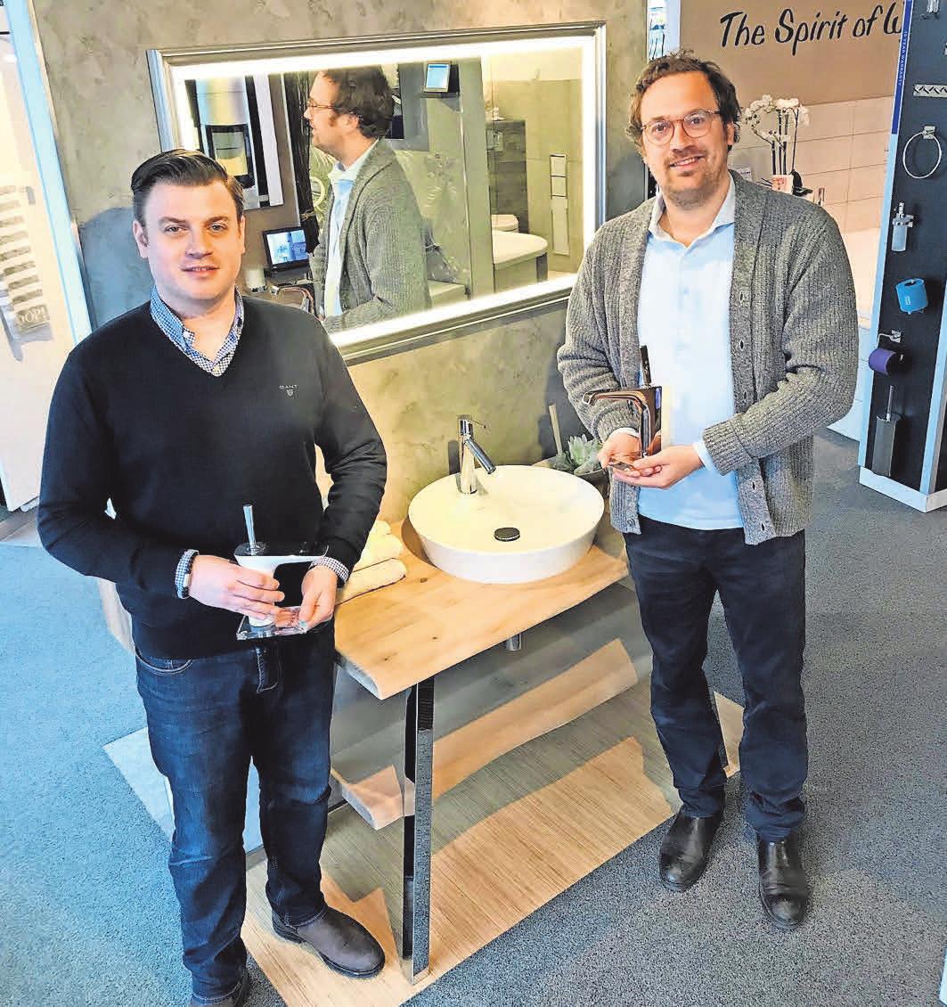 Die Fachleute für Heizung, Klima und Sanitär: Stefan und Sebastian Dose von der Otto Cobobes GmbH. Foto: hfr Die Fachleute für Heizung, Klima und Sanitär: Stefan und Sebastian Dose von der Otto Cobobes GmbH. Foto: hfr