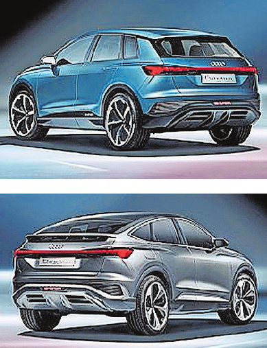Allrad haben beide Modelle, doch der Sportback (unten) wirkt deutlich sportlicher. Allrad haben beide Modelle, doch der Sportback (unten) wirkt deutlich sportlicher.
