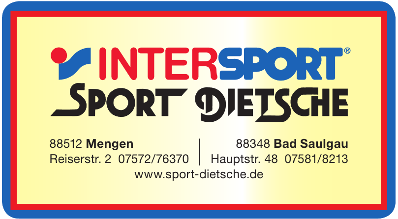 Intersport - Sport-Dietsche GmbH & Co.KG Intersport - Sport-Dietsche GmbH & Co.KG