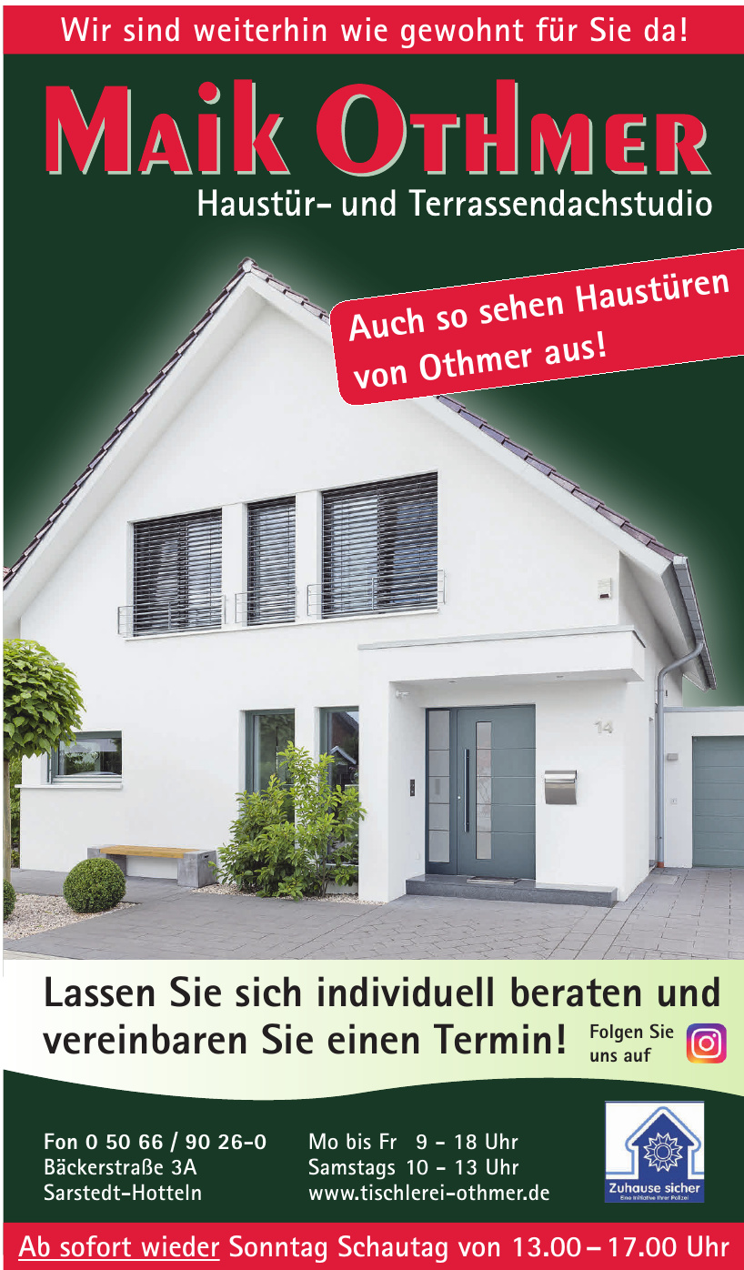Maik Othmer Haustür- und Terrassendachstudio Maik Othmer Haustür- und Terrassendachstudio