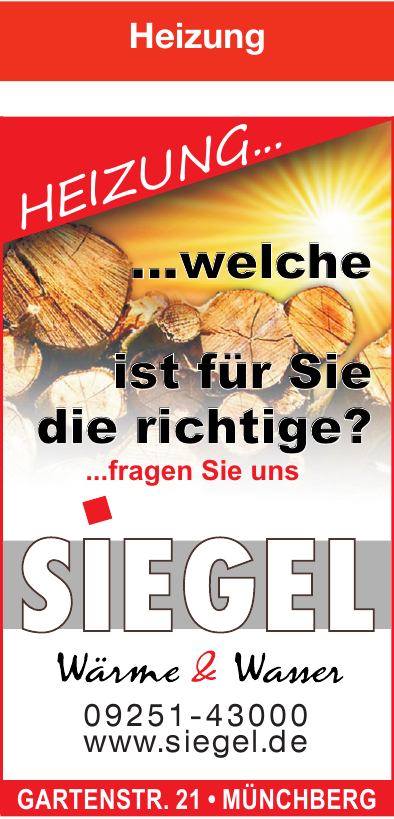 Siegel Wärme & Wasser Siegel Wärme & Wasser