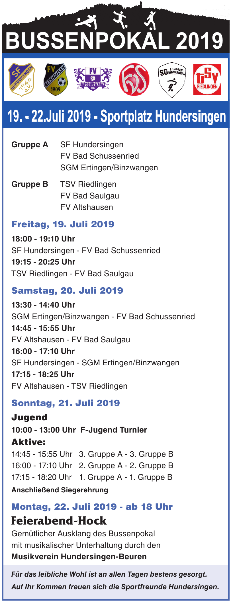 Bussenpokal 2019 Bussenpokal 2019