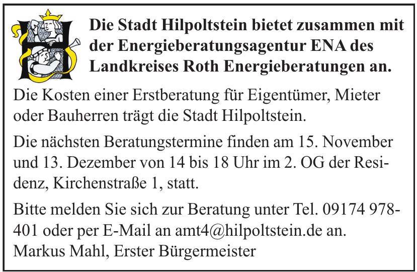 Die Stadt Hilpoltstein Die Stadt Hilpoltstein