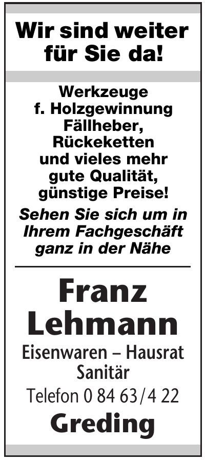 Franz Lehmann