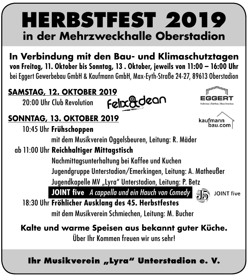 Musikverein „Lyra“ Unterstadion e. V. Musikverein „Lyra“ Unterstadion e. V.