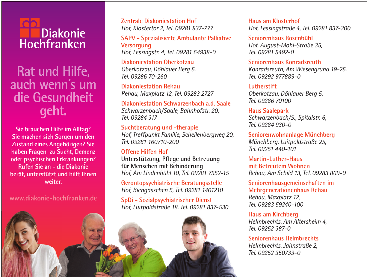 Diakonie Hochfranken Diakonie Hochfranken
