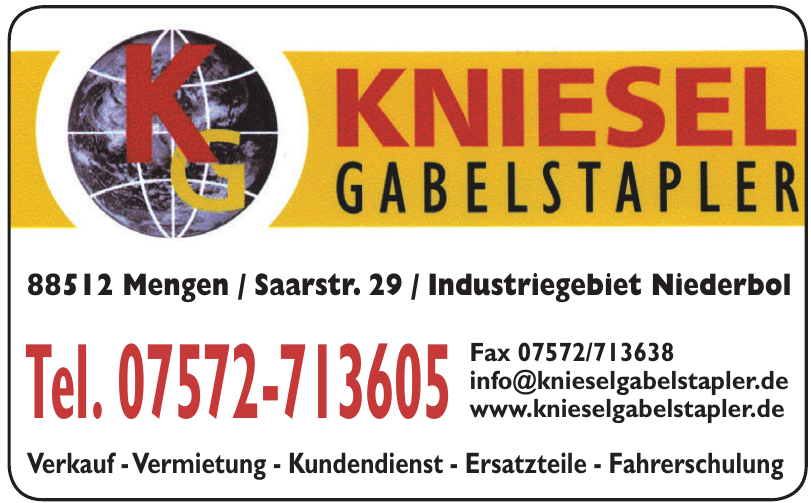 Kniesel Gabelstapler Kniesel Gabelstapler