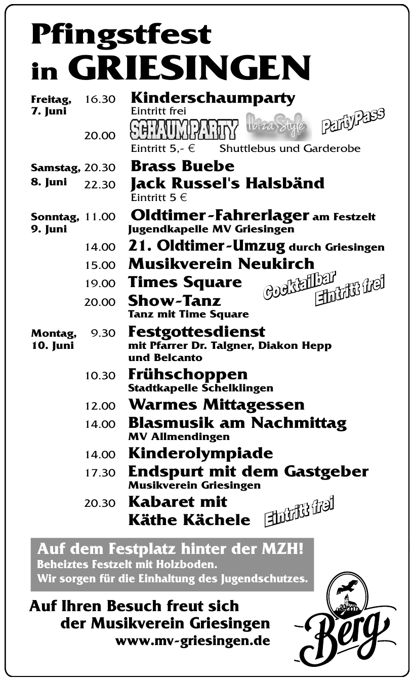 Musikverein Griesingen e. V. Musikverein Griesingen e. V.