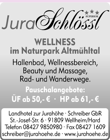 Landhotel zur Jurahöhe - Schreiber GbR Landhotel zur Jurahöhe - Schreiber GbR