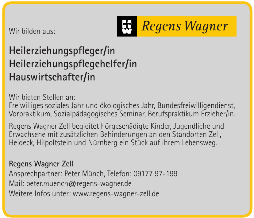 Regens Wagner Zell Regens Wagner Zell