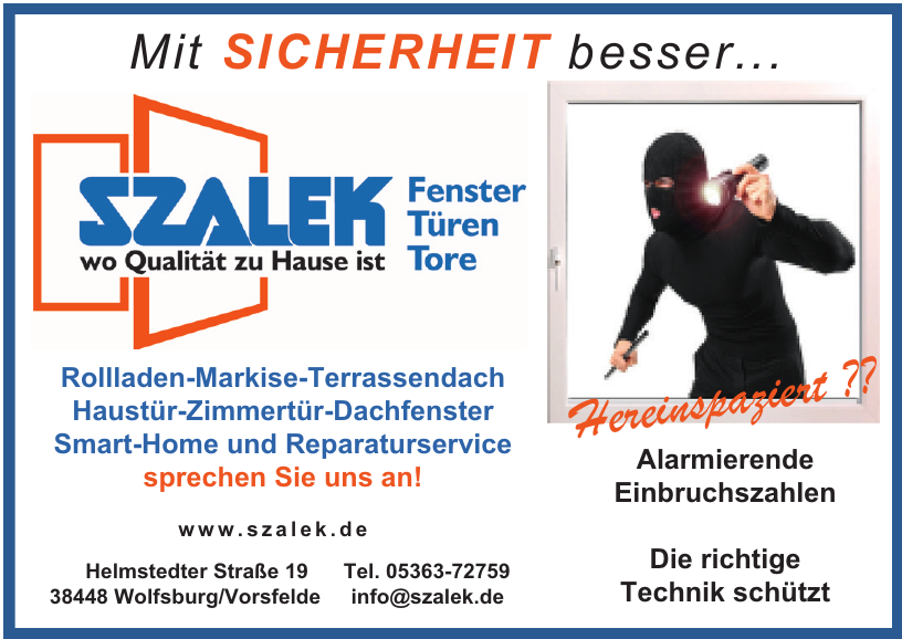 Szalek - Fenster Türen Tore Szalek - Fenster Türen Tore
